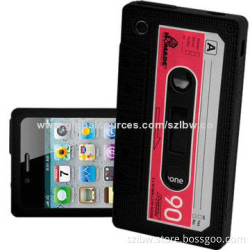 Tape Style Silicone Cases for iPhone 4 and 4S with Different Colors Available